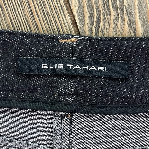 SOLD! Elie Tahari Tailored Denim Bootcut Trousers - Picture 6 of 9